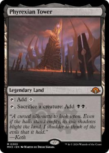 画像1: 《ファイレクシアの塔/Phyrexian Tower》[MH3] (1)