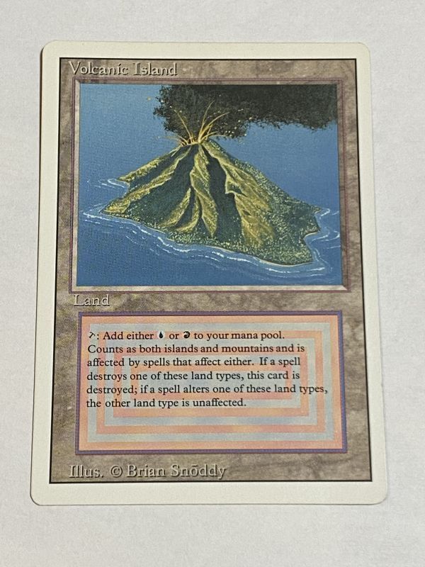 新作 マジック：ザ・ギャザリング b 3ED Island Volcanic MTG マジック 