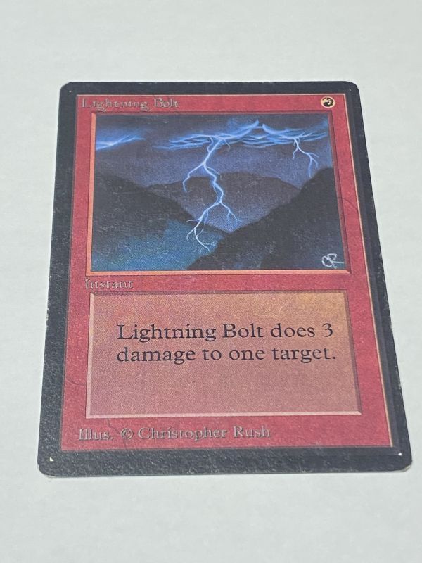 LEB ベータ版 lightning bolt/稲妻 MTG - マジック：ザ・ギャザリング